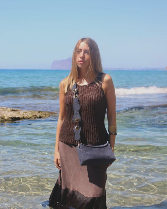Bolso Edición 03727 Serraje Deep-Blue