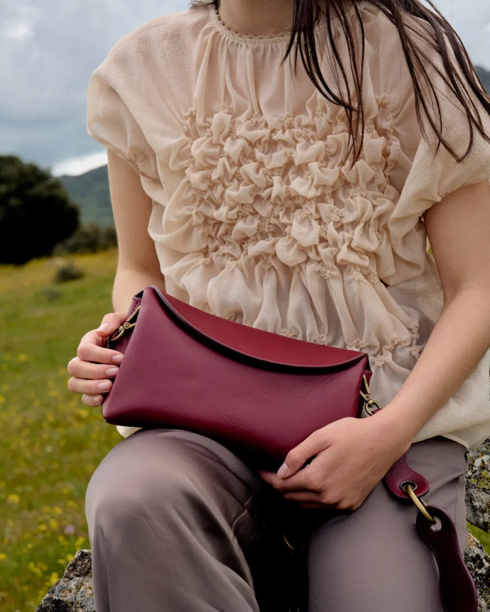 bolso gonter edicion 03727 cuero tosca 03