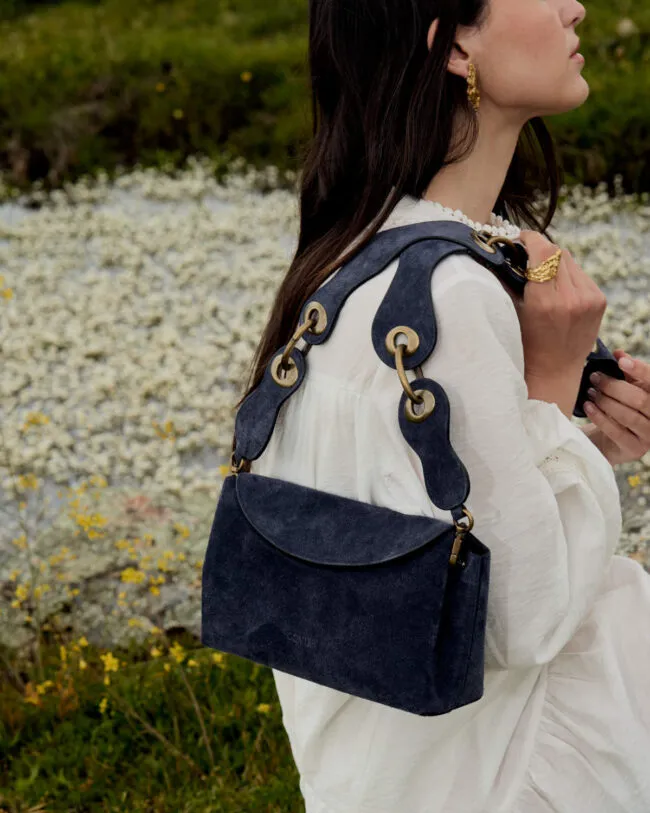 Bag Edition 03727 Split Leather Deep-Blue